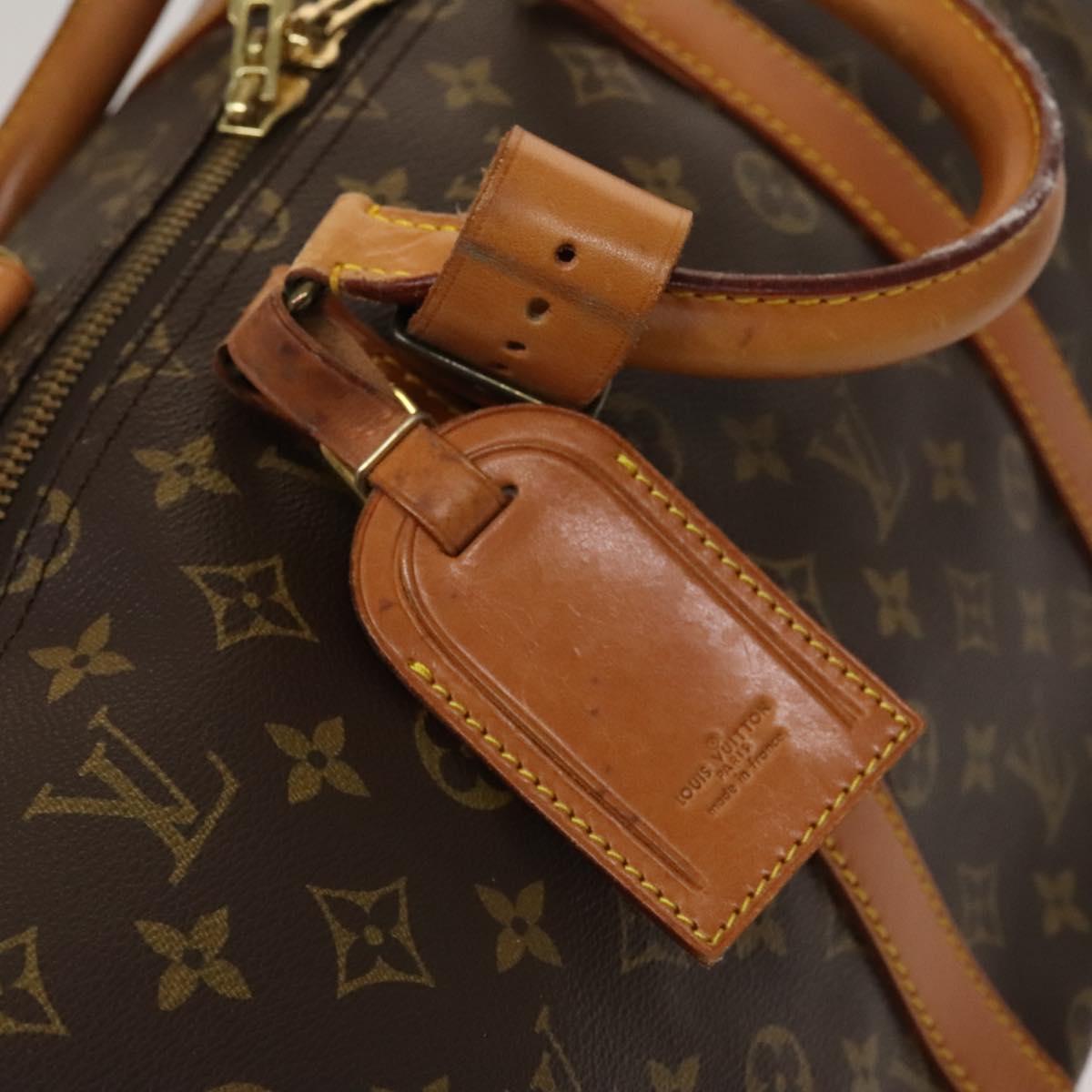 Louis Vuitton Keepall 55, Brown, Canvas, travel