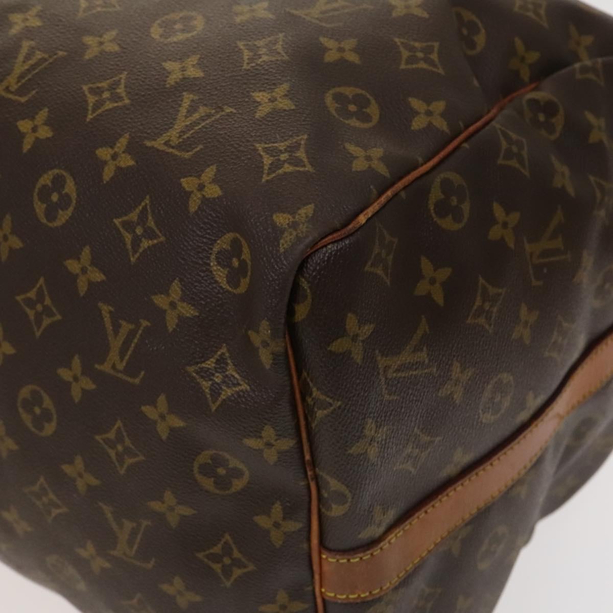 Louis Vuitton Keepall Bandoulière 55, Brown, Canvas, travel