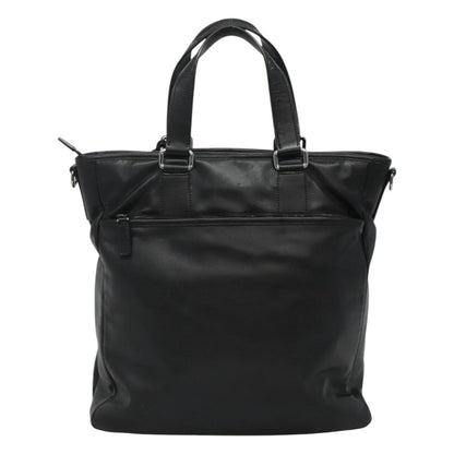 Prada, Black, Leather, tote