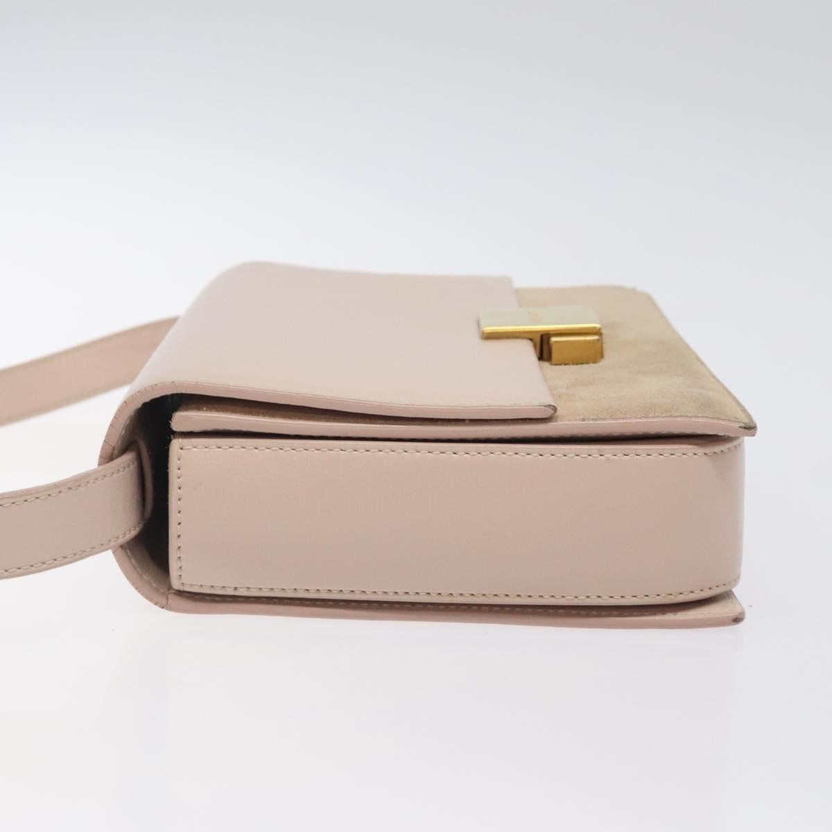Yves Saint Laurent, Pink, Leather, shoulder