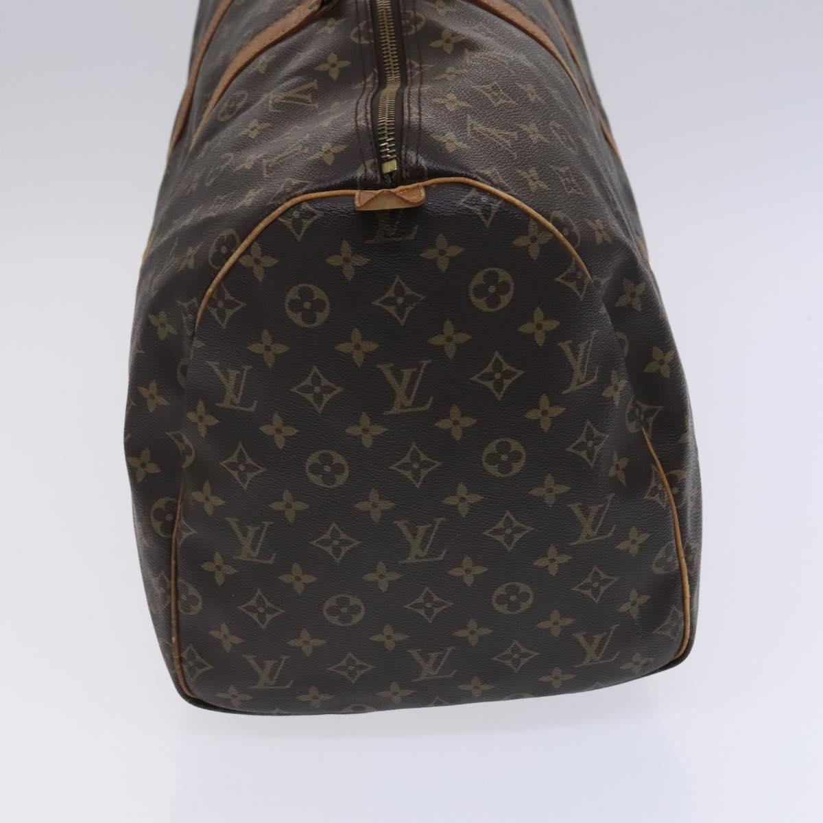 Louis Vuitton Keepall 55, Brown, Canvas, travel