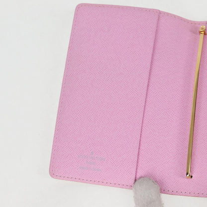Louis Vuitton Agenda PM, White, Canvas, wallet
