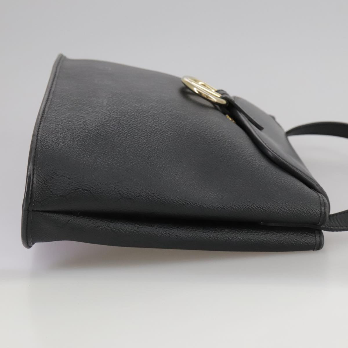 Dior Honeycomb, Black, Leather, shoulder