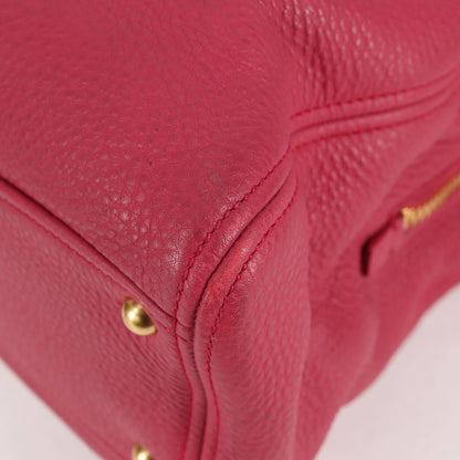 Miu Miu Vitello, Pink, Leather, tote
