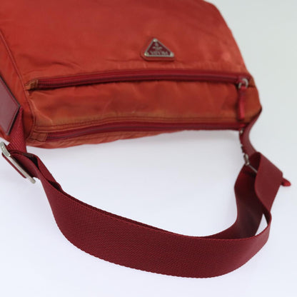 Prada Tessuto, Red, Canvas, shoulder