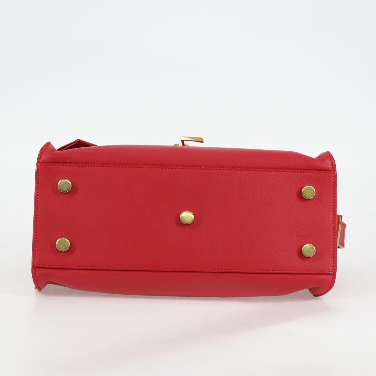Saint Laurent Chyc, Red, Leather, handbag
