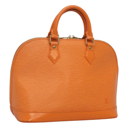 Louis Vuitton Alma, Orange, Leather, handbag