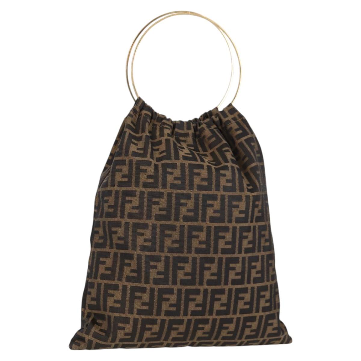 Fendi Zucca, Brown, Canvas, handbag
