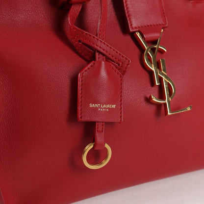Saint Laurent Chyc, Red, Leather, handbag