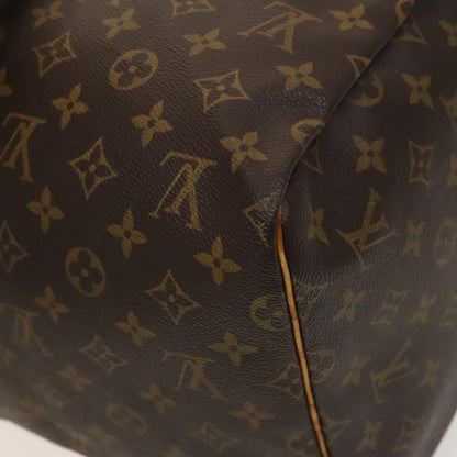 Louis Vuitton Keepall 55, Brown, Canvas, travel