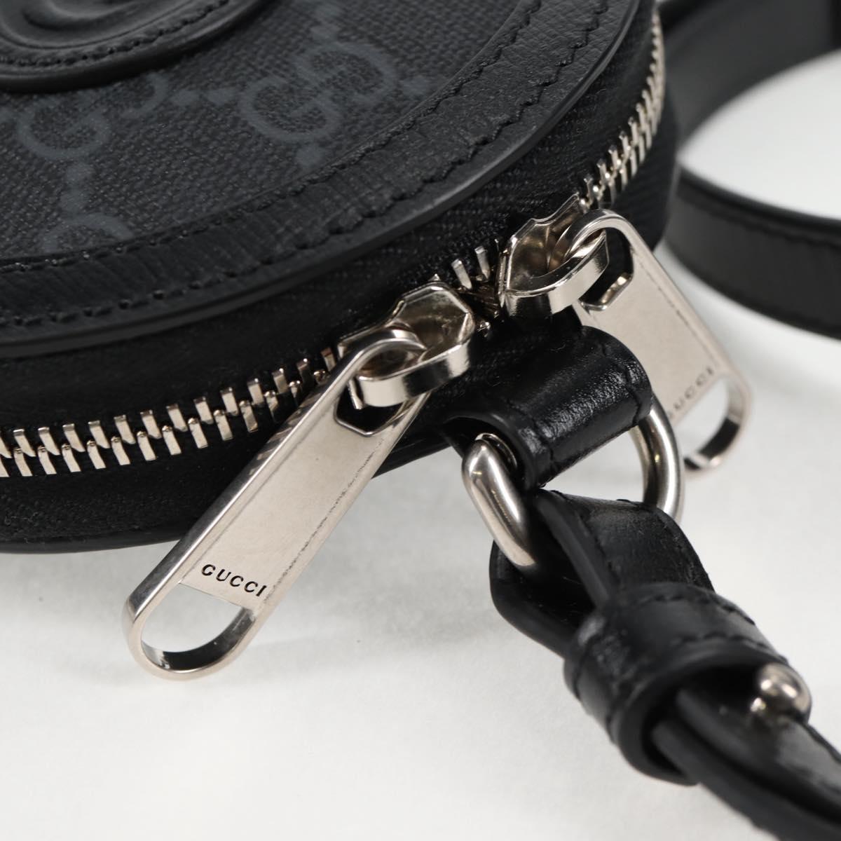 Gucci GG canvas, Black, Canvas, shoulder