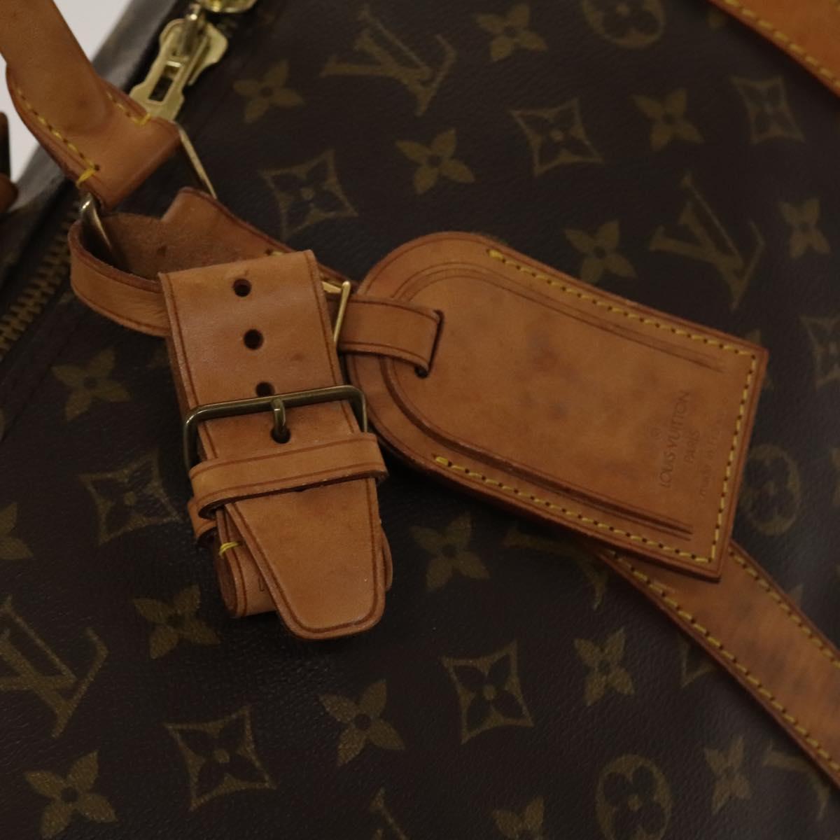 Louis Vuitton Keepall 55, Brown, Canvas, travel