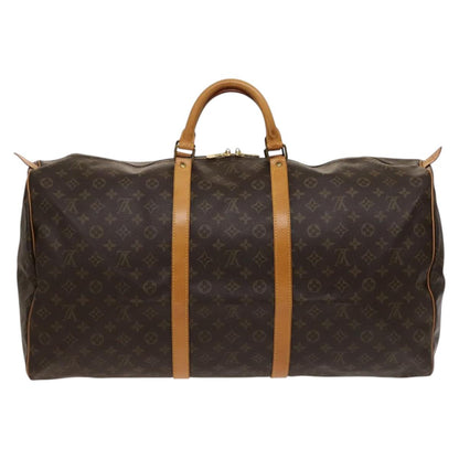 Louis Vuitton Keepall 60, Brown, Canvas, travel