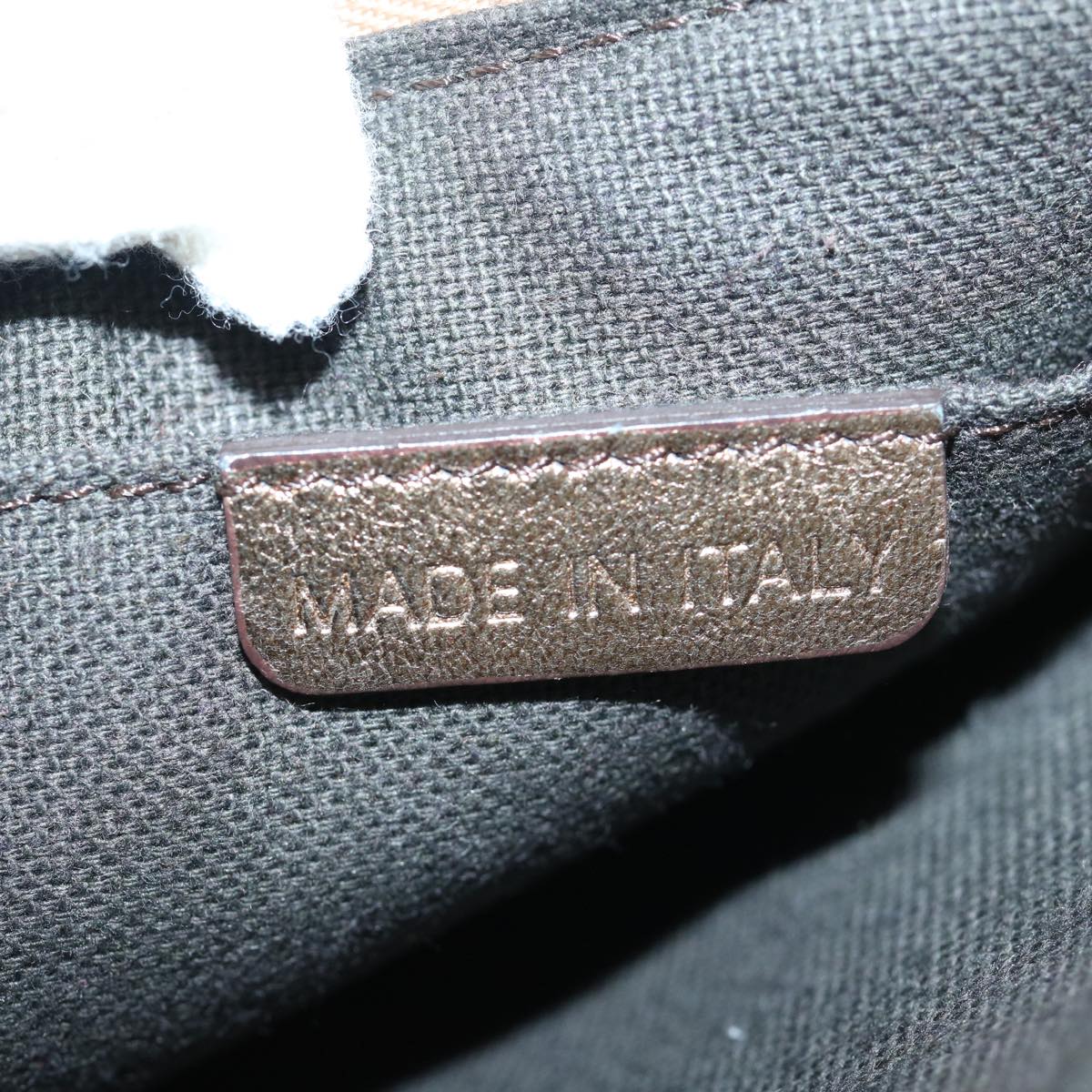 Burberry Lollard Shoulder Bag Haymarket Canvas with Leather, GOLD, LEATHER, Shoulder bag