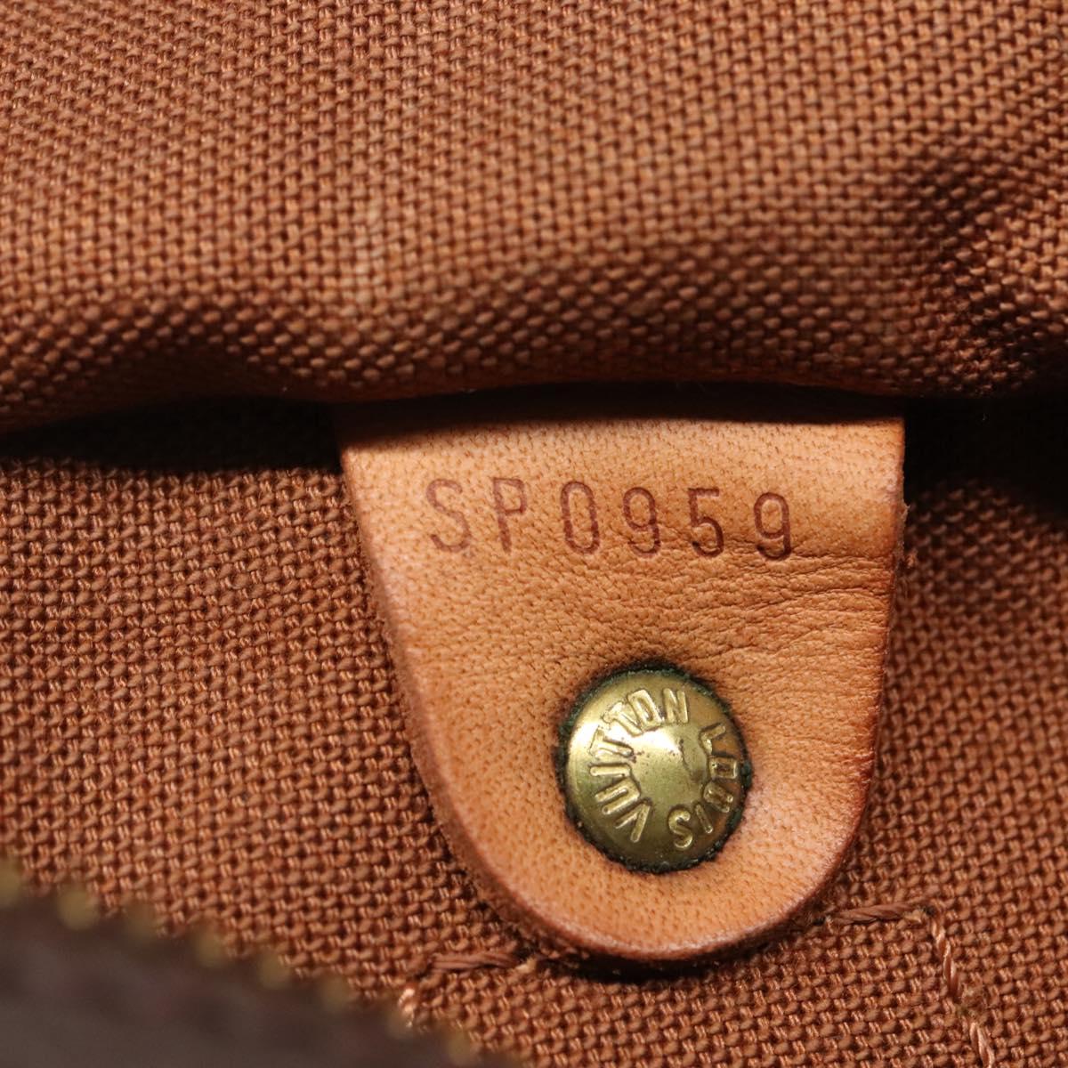 Louis Vuitton Speedy 30, Brown, Canvas, handbag