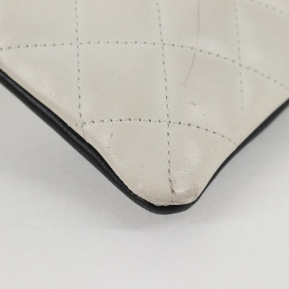 Chanel Cambon, White, Leather, shoulder