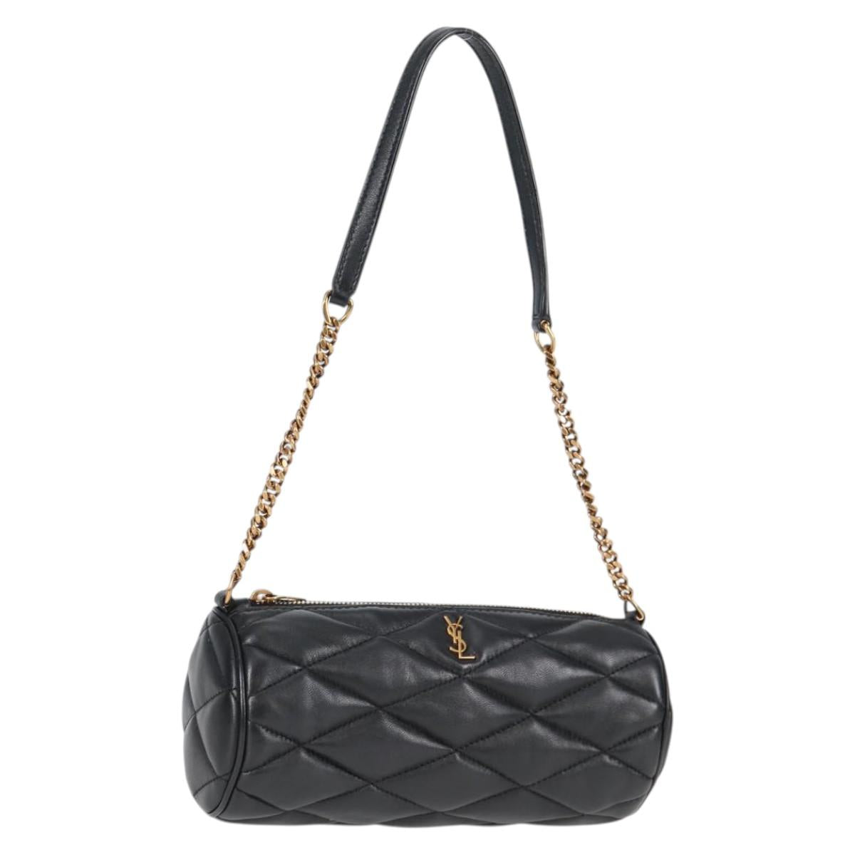 Yves Saint Laurent, Black, Leather, shoulder