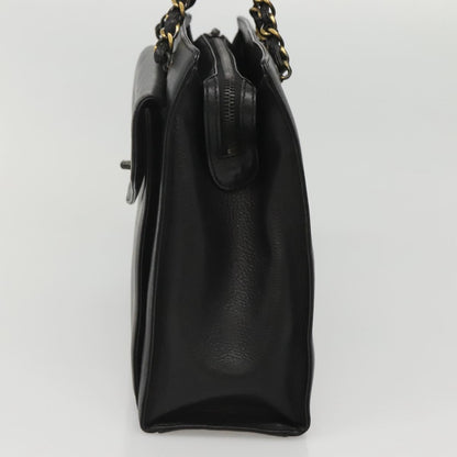 Chanel, Black, Leather, handbag