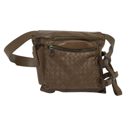 Bottega Veneta Intrecciato, Brown, Leather, shoulder