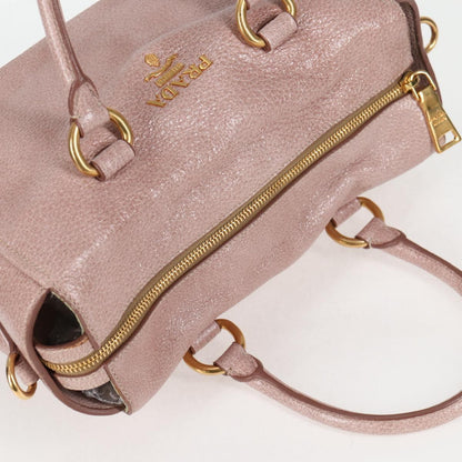 Prada Vitello, Pink, Leather, handbag