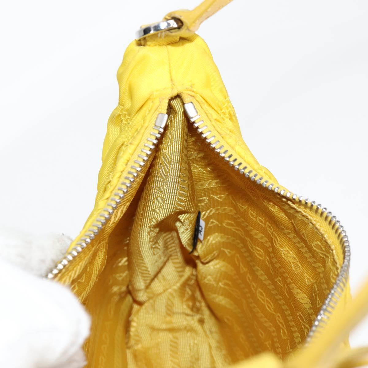 Prada Re-Nylon, Yellow, NYLON, clutch
