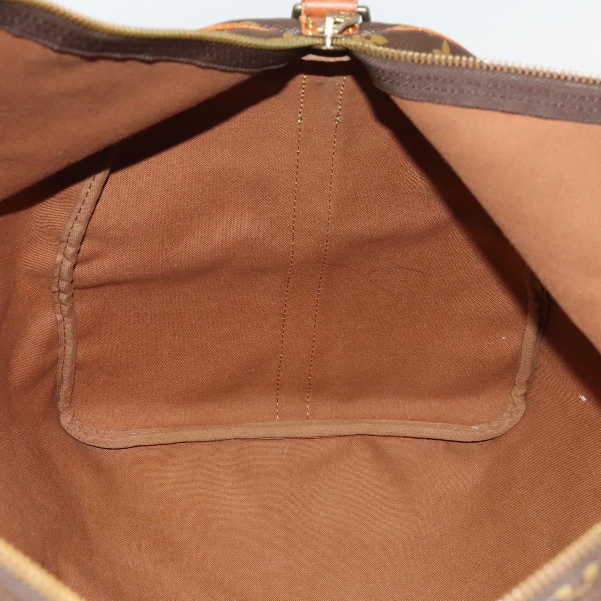 Louis Vuitton Keepall Bandoulière 55, Brown, Canvas, travel