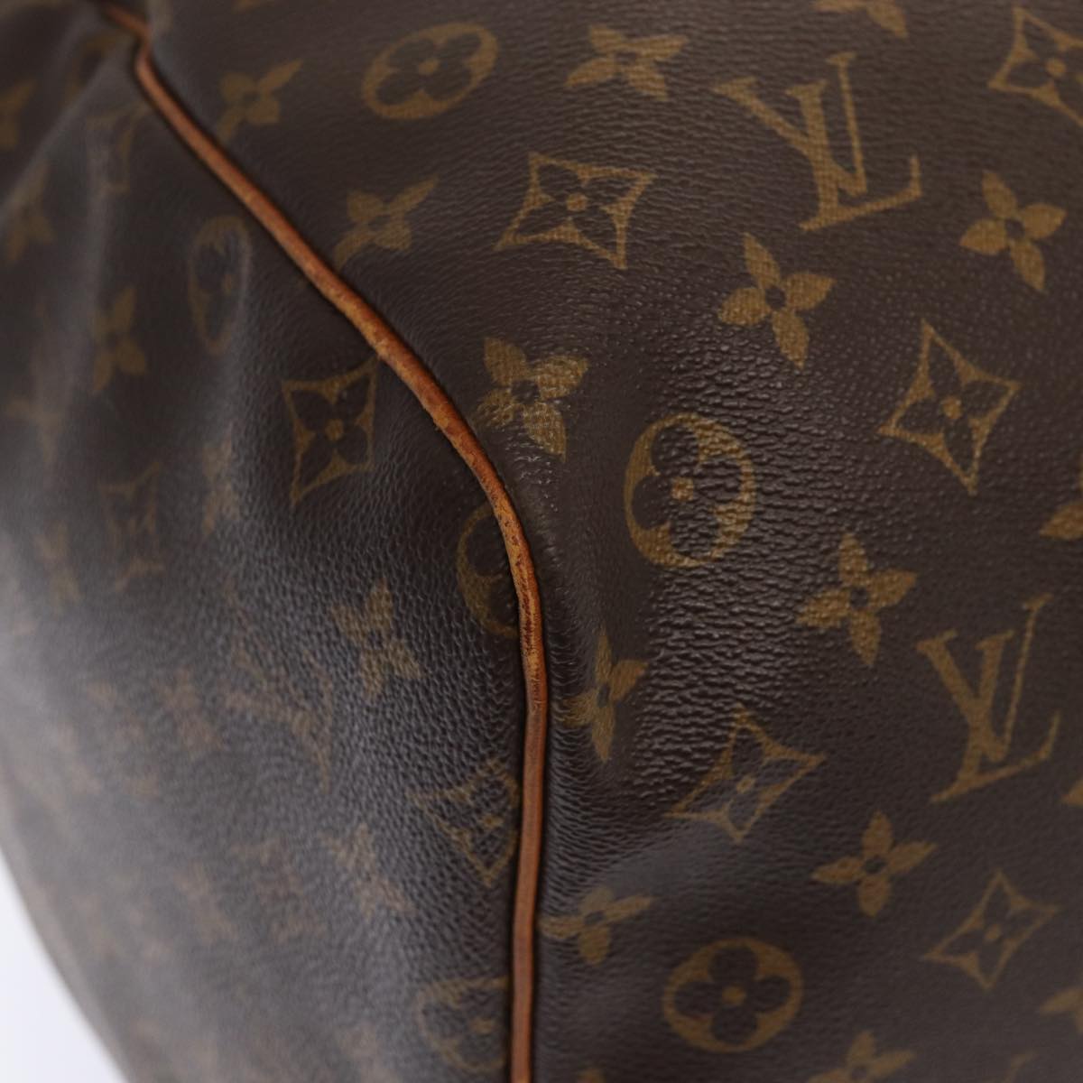 Louis Vuitton Keepall 60, Brown, Canvas, travel