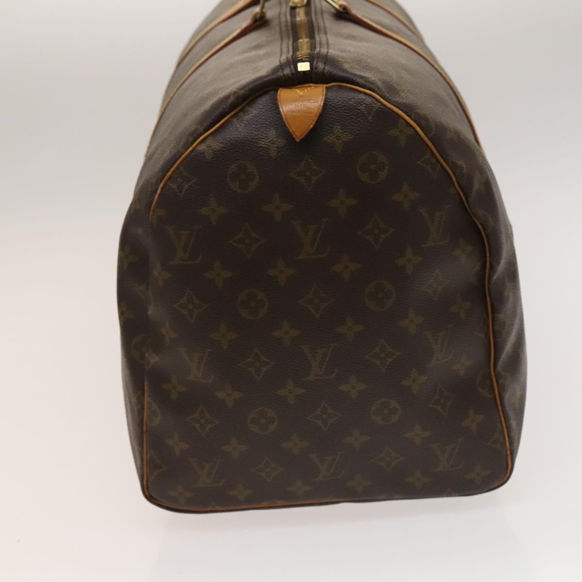 Louis Vuitton Keepall 55, Brown, Canvas, travel