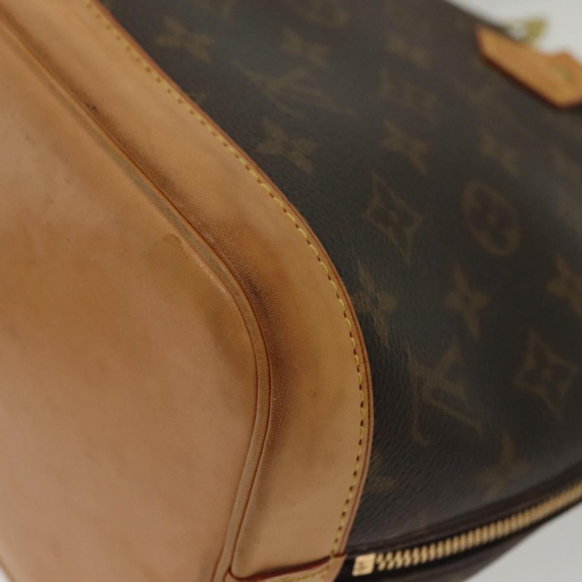Louis Vuitton Alma, Brown, Canvas, handbag