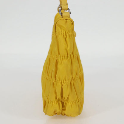 Prada Re-Nylon, Yellow, NYLON, clutch