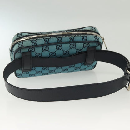 Gucci GG canvas, Blue, Canvas, shoulder