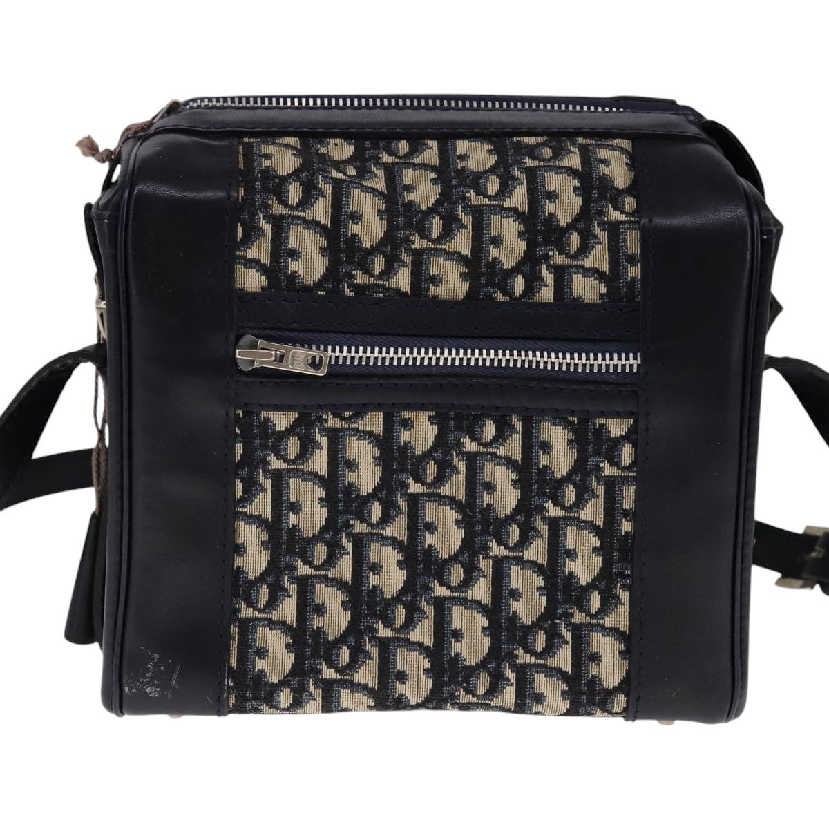 Dior Trotter, Navy, Canvas, shoulder