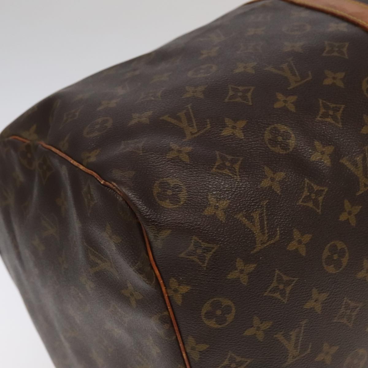 Louis Vuitton Keepall 60, Brown, Canvas, travel