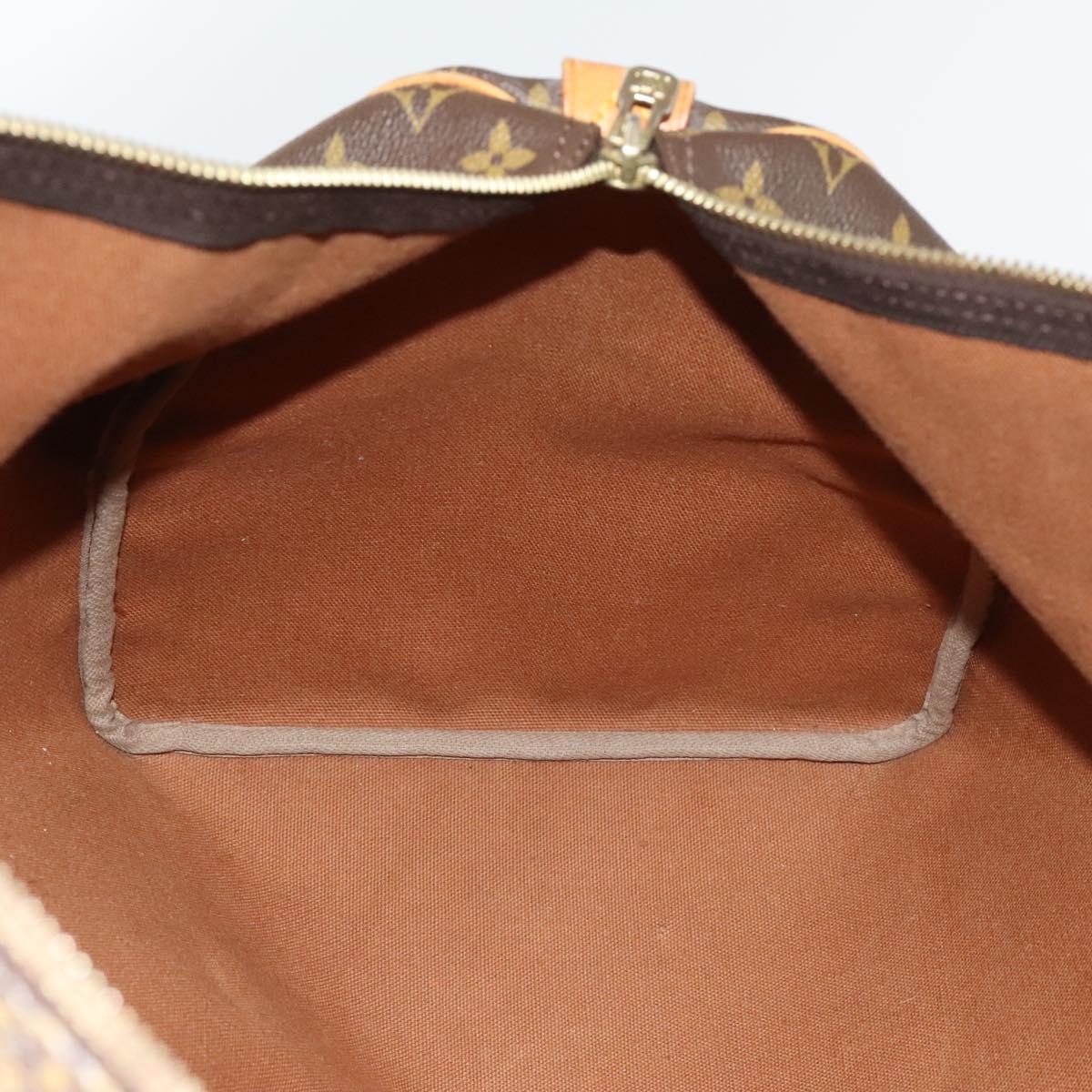 Louis Vuitton Keepall 55, Brown, Canvas, travel