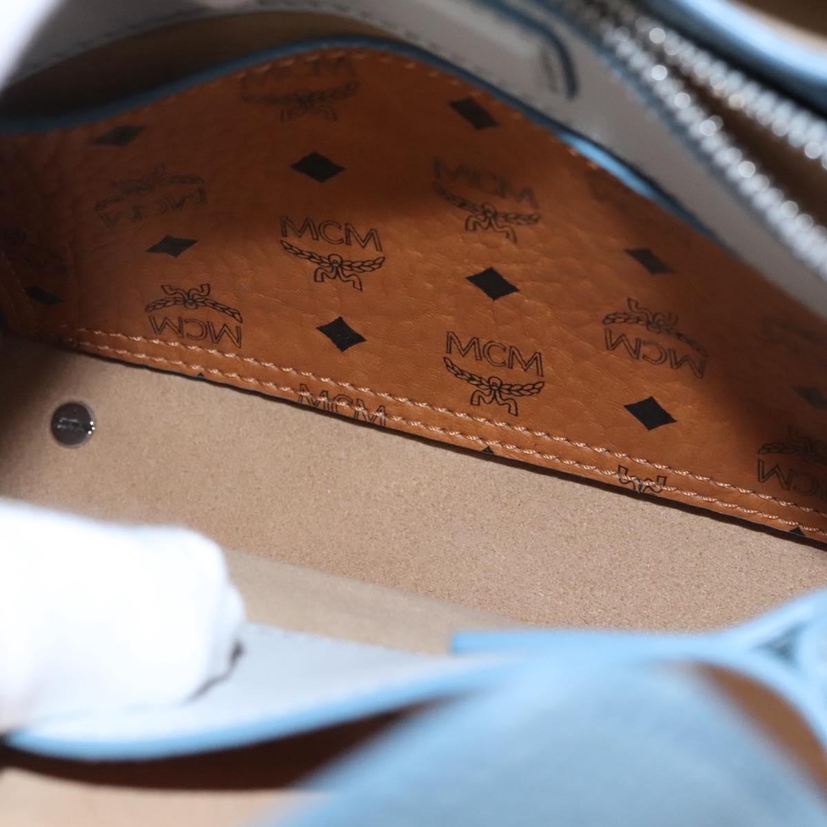 MCM Milla, Blue, Leather, handbag
