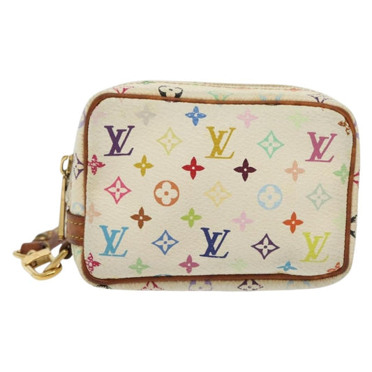 Louis Vuitton Wapity, White, Canvas, clutch