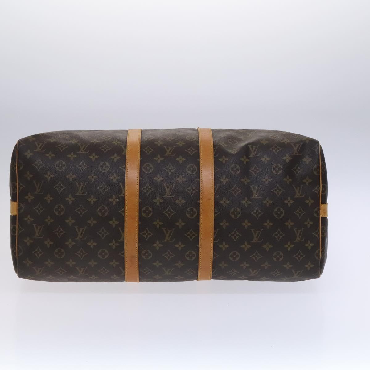 Louis Vuitton Keepall Bandouliere 55, Brown, Canvas, travel