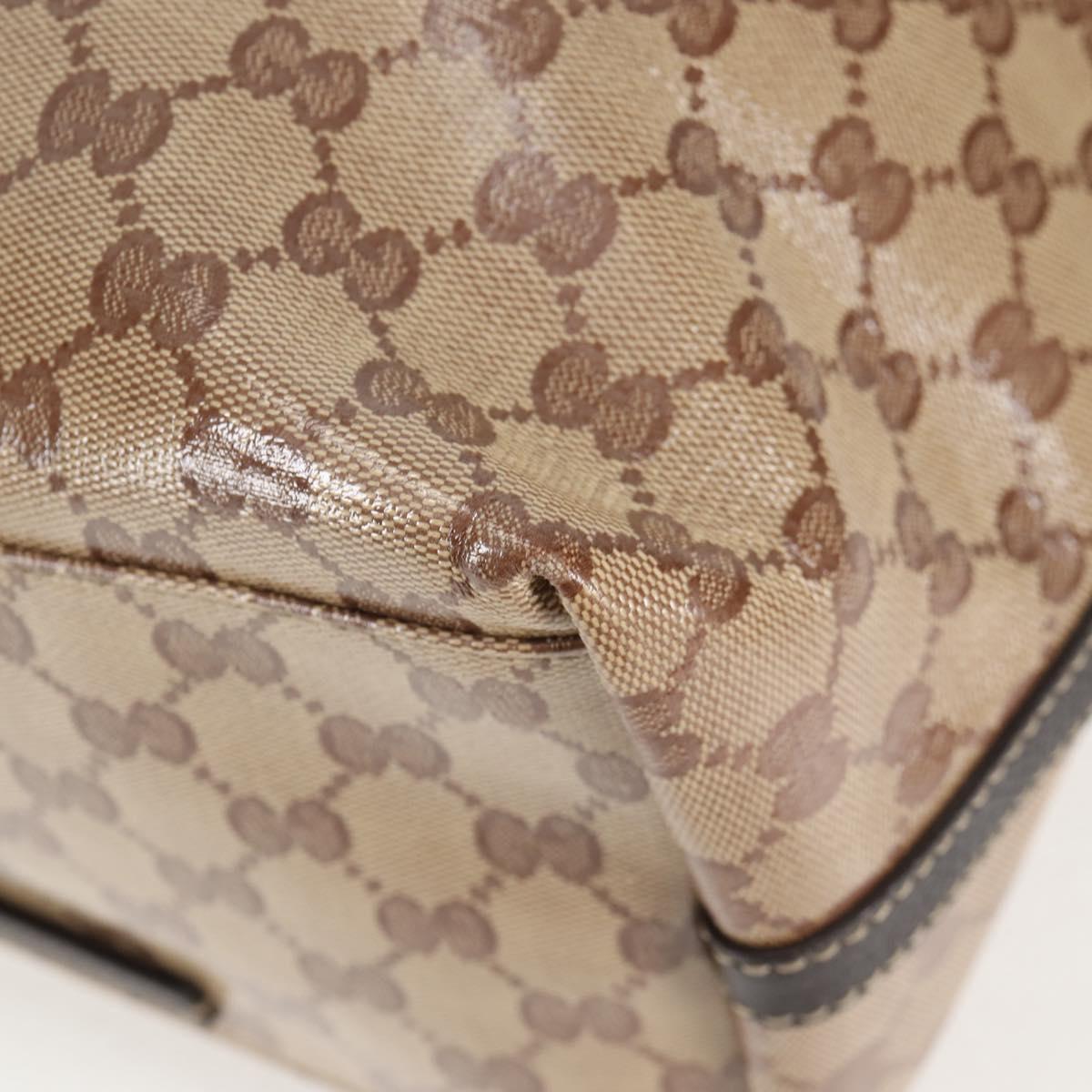 Gucci GG crystal, Beige, Canvas, tote