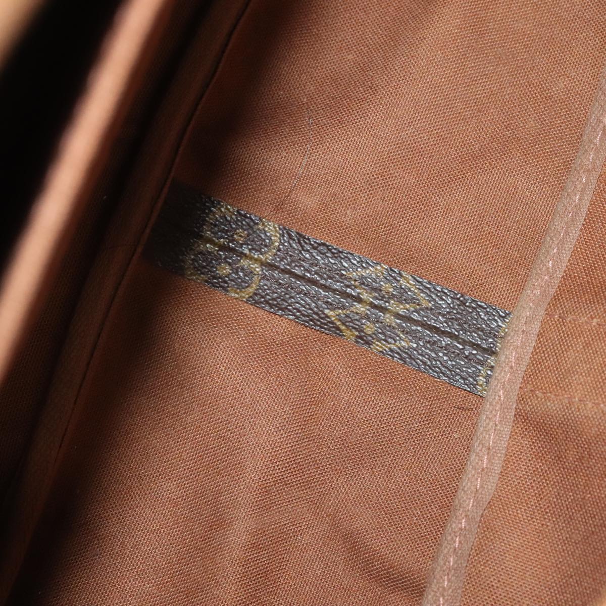 Louis Vuitton Saumur 35, Brown, Canvas, shoulder