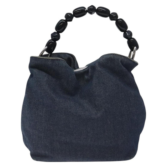 Dior Maris Pearl, Blue, Canvas, handbag