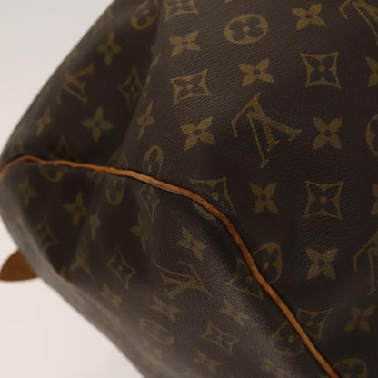 Louis Vuitton Keepall 55, Brown, Canvas, travel