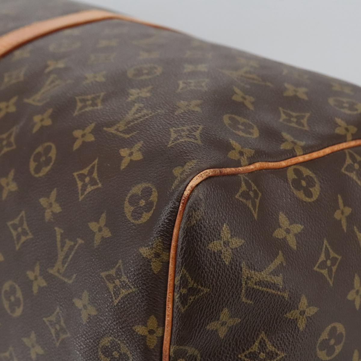 Louis Vuitton Keepall 60, Brown, Canvas, travel