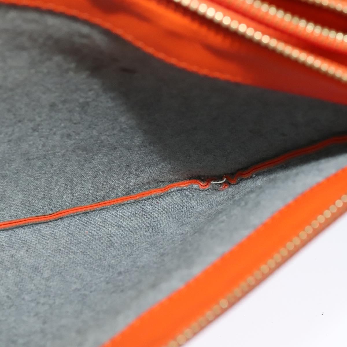 Céline Trio, Orange, Leather, shoulder