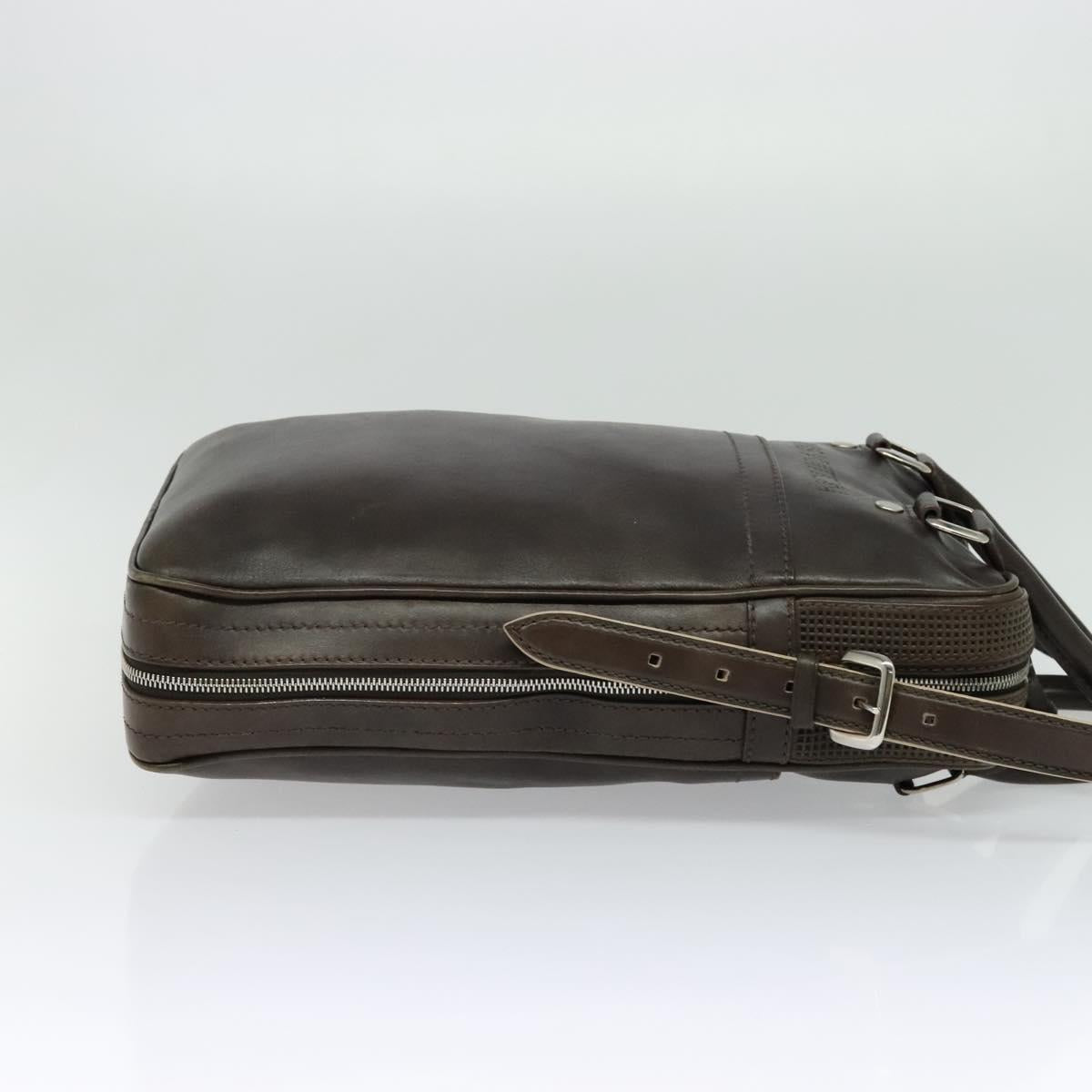 Louis Vuitton Bequia, Brown, Leather, handbag