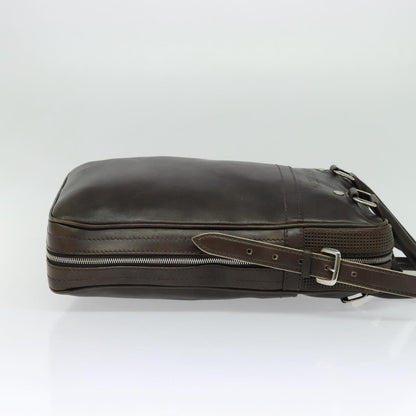 Louis Vuitton Bequia, Brown, Leather, handbag