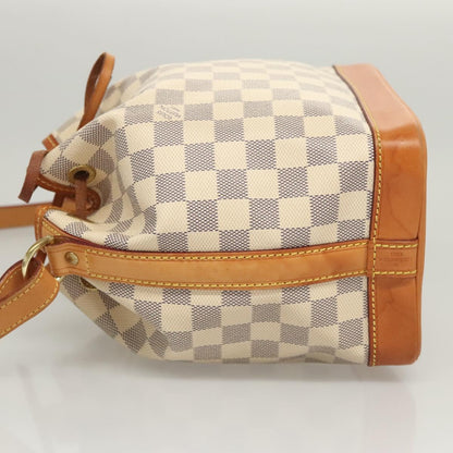 Louis Vuitton Noé BB, White, Canvas, shoulder