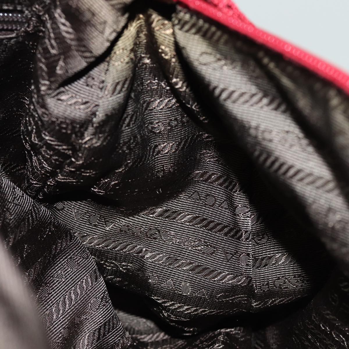 Prada Tessuto, Red, Canvas, shoulder