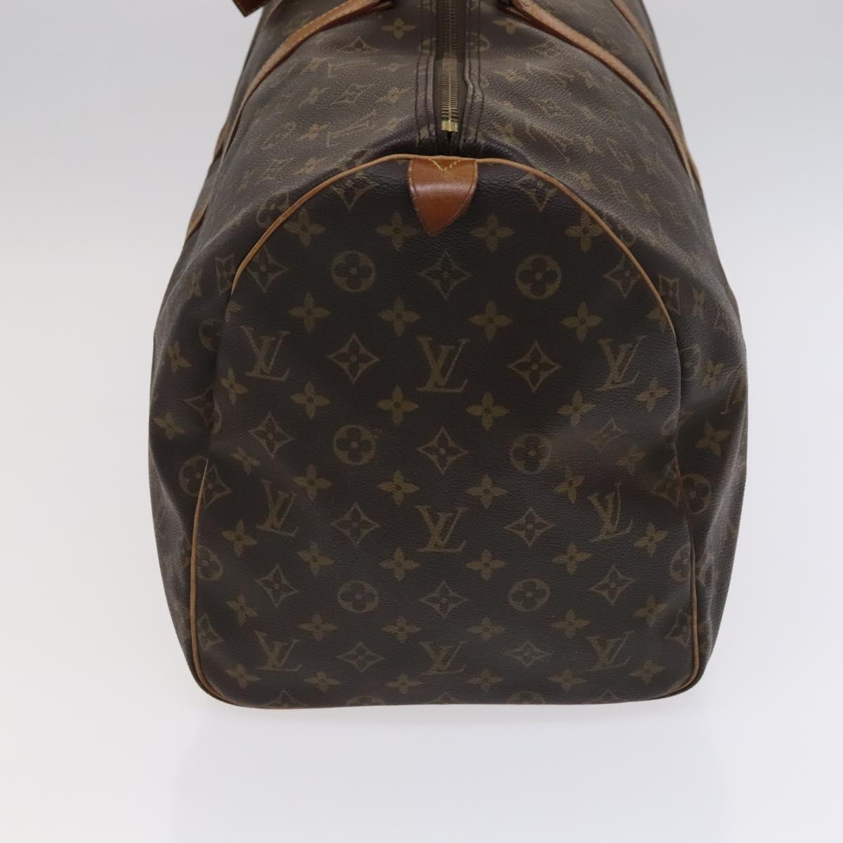 Louis Vuitton Keepall 55, Brown, Canvas, travel