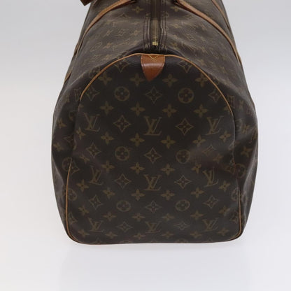 Louis Vuitton Keepall 55, Brown, Canvas, travel