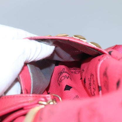 MCM Stark Visetos, Pink, Canvas, backpack